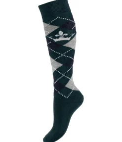 Online Chaussettes hautes Argyle Femme Chaussettes