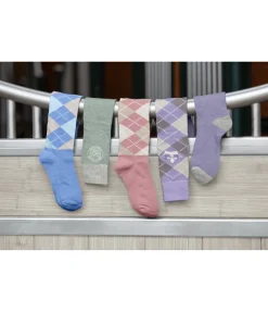 New Chaussettes hautes Argyle Femme Chaussettes