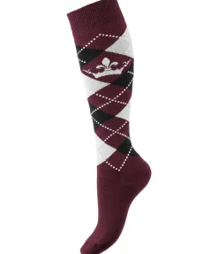 New Chaussettes hautes Argyle Femme Chaussettes
