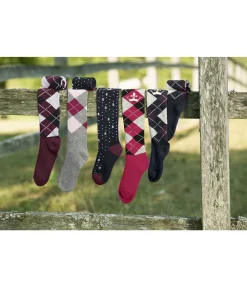 New Chaussettes hautes Argyle Femme Chaussettes
