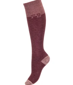 Outlet Chaussettes hautes à base de laine mérinos Holly Femme Chaussettes
