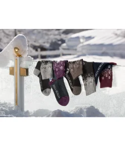 Chaussettes hautes à base de laine mérinos Malia Femme Chaussettes