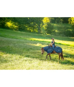 Couvre-reins anti-mouches pour chevaux western avec couvre-cou enroulable Chemises Anti-Mouches|Couvertures Anti-Mouches