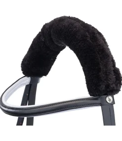 Fourreau de têtière en polaire Teddy Fourrure D'Agneau|Accessoires De Briderie