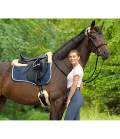 Clearance Fourreau de têtière en véritable fourrure d'agneau Fourrure D'Agneau|Accessoires De Briderie