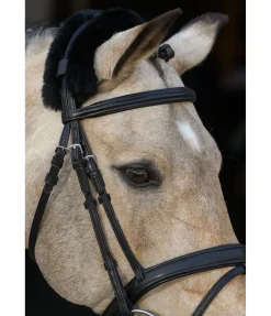 Fourreau de têtière en véritable fourrure d'agneau Fourrure D'Agneau|Accessoires De Briderie