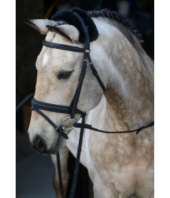 Fourreau de têtière en véritable fourrure d'agneau Fourrure D'Agneau|Accessoires De Briderie