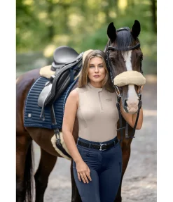 Fourreau pour têtière ou muserolle en véritable fourrure d'agneau Fourrure D'Agneau|Accessoires De Briderie