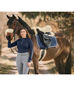 Fourreau pour têtière ou muserolle en véritable fourrure d'agneau Fourrure D'Agneau|Accessoires De Briderie