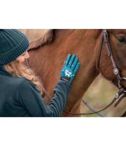Gants d'équitation d'hiver enfant Unicorn Enfant Gants D'Équitation Enfant|Gants D'Équitation Pour L'Hiver