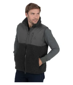 Hot Gilet bi-matière avec polaire Teddy homme Minnesota Homme Gilets D'Équitation Homme
