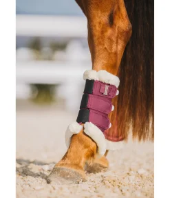 Guêtres de dressage en polaire Teddy Essential (postérieurs) Fourrure D'Agneau|Guêtres