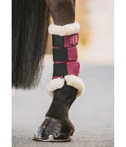 Guêtres de dressage en polaire Teddy Essential (postérieurs) Fourrure D'Agneau|Guêtres