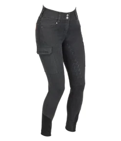 Outlet Jeans d'équitation grip taille haute Laura Femme Pantalons D'Équitation À Grip