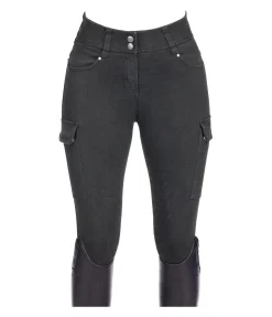 Outlet Jeans d'équitation grip taille haute Laura Femme Pantalons D'Équitation À Grip