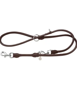 Hot Laisse en cuir cousu rond pour chien Certaldo Laisses Pour Chien