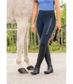 Legging d'équitation à fond intégral grip enfant Laser Cut Enfant Pantalons D'Équitation Enfants