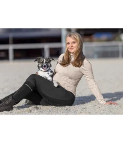 Clearance Legging d'équitation d'hiver de grossesse avec grip Elisabeth Femme Pantalons D'Équitation D'Hiver|Leggings D'Équitation