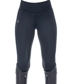 Outlet Legging d'équitation thermique à fond intégral Grip Hermine Femme Leggings D'Équitation|Pantalons D'Équitation D'Hiver