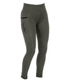 Hot Legging d'équitation thermique à fond intégral grip Kristen Femme Leggings D'Équitation|Pantalons D'Équitation D'Hiver