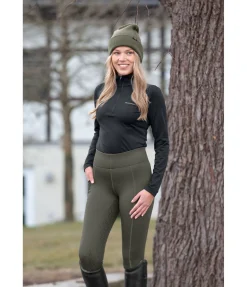 Hot Legging d'équitation thermique à fond intégral grip Kristen Femme Leggings D'Équitation|Pantalons D'Équitation D'Hiver
