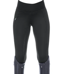 Hot Legging d'équitation thermique à fond intégral Grip Hermine Femme Leggings D'Équitation|Pantalons D'Équitation D'Hiver
