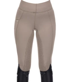 Best Legging d'équitation thermique à fond intégral Grip Hermine Femme Leggings D'Équitation|Pantalons D'Équitation D'Hiver