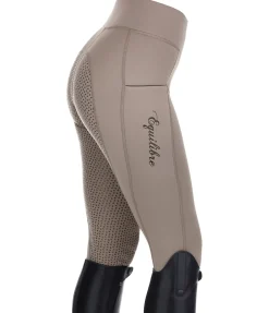 Best Legging d'équitation thermique à fond intégral Grip Hermine Femme Leggings D'Équitation|Pantalons D'Équitation D'Hiver