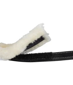 Outlet Licol en cuir avec polaire Teddy Stitch Fourrure D'Agneau|Licols Pour Poneys & Poulains