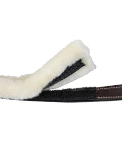 Sale Licol en cuir avec polaire Teddy Stitch Fourrure D'Agneau|Licols Pour Poneys & Poulains