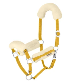 Licol poulain et shetland en polaire Teddy Cozy Adjustable Fourrure D'Agneau|Licols Pour Poneys & Poulains