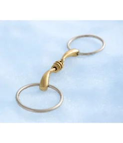 Sale Mors à anneaux double brisure Anatomical Roll épaisseur 16 mm Mors Double Brisure