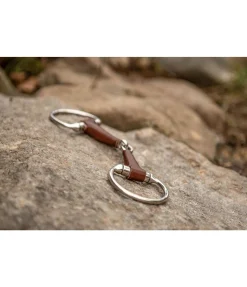 Mors à olives simple brisure en cuir Mors Simple Brisure