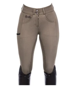 Sale Pantalon d'équitation confort taille haute à fond intégral grip Juliane Femme Pantalons À Fond Intégral|Pantalons D'Équitation À Grip
