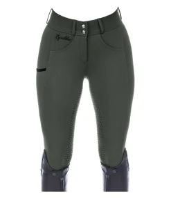 Pantalon d'équitation confort taille haute à fond intégral grip Juliane Femme Pantalons À Fond Intégral|Pantalons D'Équitation À Grip