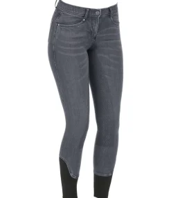 New Pantalon d'équitation denim à fond intégral Grip Linea Femme Pantalons D'Équitation À Grip