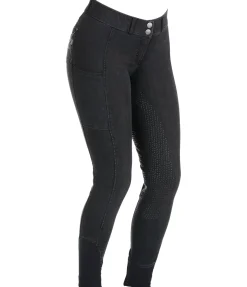 Sale Pantalon d'équitation en jean à fond intégral grip Estelle Femme Pantalons D'Équitation À Grip