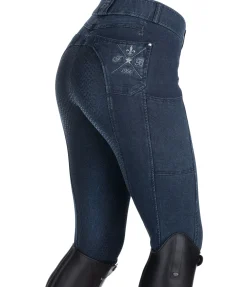 Discount Pantalon d'équitation en jean à fond intégral grip Estelle Femme Pantalons D'Équitation À Grip