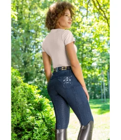 Discount Pantalon d'équitation en jean à fond intégral grip Estelle Femme Pantalons D'Équitation À Grip