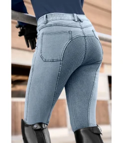 New Pantalon d'équitation en jean enfant Demi Enfant Pantalons D'Équitation Enfants