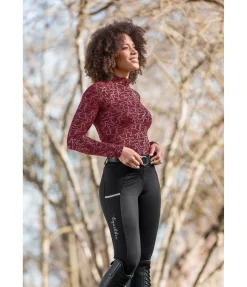 Clearance Pantalon d'équitation hybride à fond intégral grip Functional-Basic Femme Pantalons D'Équitation À Grip