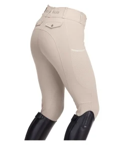 Outlet Pantalon d'équitation mesh hybride à basanes grip Romy Femme Pantalons À Basanes|Leggings D'Équitation
