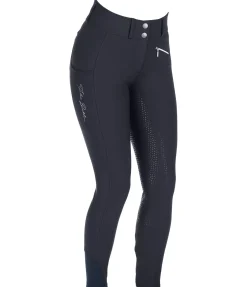 Pantalon d'équitation taille haute thermique à fond intégral grip Elodie Femme Pantalons À Fond Intégral|Pantalons D'Équitation À Grip
