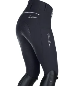 Pantalon d'équitation taille haute thermique à fond intégral grip Elodie Femme Pantalons À Fond Intégral|Pantalons D'Équitation À Grip
