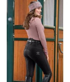 Sale Pantalon d'équitation taille haute à fond intégral Grip Catherine Femme Pantalons D'Équitation À Grip