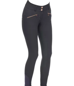 Clearance Pantalon d'équitation taille haute à fond intégral Grip Catherine Femme Pantalons D'Équitation À Grip