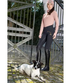 Clearance Pantalon d'équitation taille haute à fond intégral Grip Catherine Femme Pantalons D'Équitation À Grip