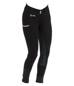 Pantalon d'équitation taille haute à fond intégral Lana Femme Pantalons À Fond Intégral|Pantalons & Leggings D'Équitation Concours