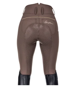 Hot Pantalon d'équitation taille haute thermique à fond intégral grip Elodie Femme Pantalons À Fond Intégral|Pantalons D'Équitation À Grip