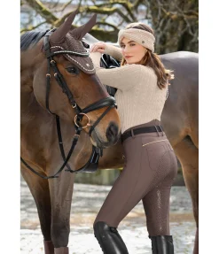 Hot Pantalon d'équitation taille haute thermique à fond intégral grip Elodie Femme Pantalons À Fond Intégral|Pantalons D'Équitation À Grip